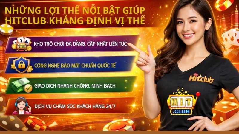Những lợi thế nổi bật giúp Hitclub khẳng định vị thế