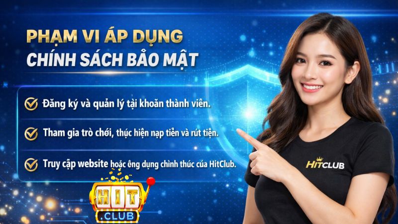 Phạm vi áp dụng chính sách bảo mật tại Hitclub
