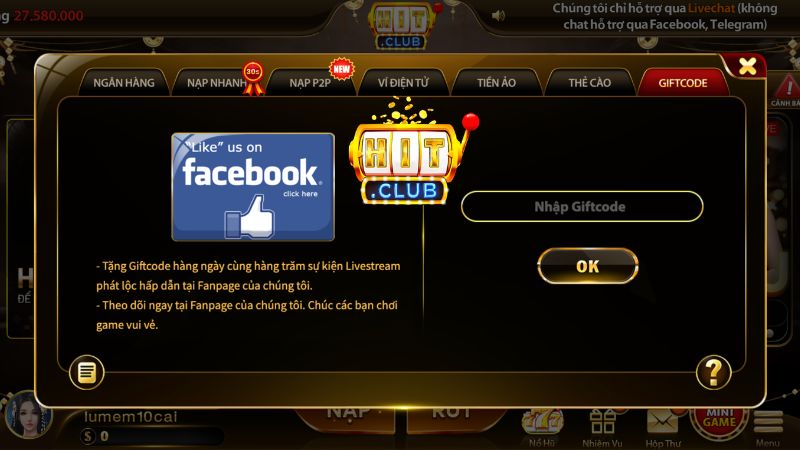 Cần làm hoàn thành nhiệm vụ mà cổng game yêu cầu mới có thể nhận code tân thủ