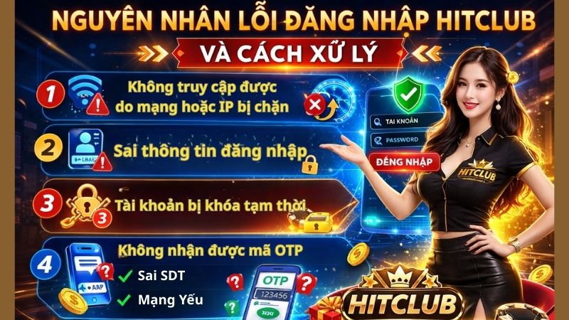 Nguyên Nhân Lỗi Đăng Nhập Hitclub Và Cách Xử Lý